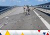 Two dead in explosions on Crimea bridge, says Russia – as it blames Ukraine for attack | World News