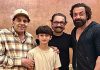 Dharmendra and Bobby Deol pose with Aamir Khan and his son Azad Rao Khan; Internet is in love