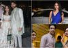 Aaliyah Kashyap-Shane Gregoire engagement party: Suhana Khan stuns in blue saree; Khushi Kapoor shines in pink