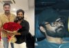 Varun Tej, Sai Dharam Tej, Dil Raju visit Allu Arjun’s home to celebrate his National Award win; VIDEOS, PICS