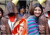 WATCH: Shilpa Shetty rocks a desi look as she takes Lord Ganesha home with ‘masked’ Raj Kundra