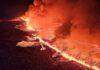 Aerial video shows volcano erupting in Iceland | Volcanoes News