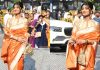 WATCH: Shilpa Shetty Kundra visits Siddhivinayak Temple; waves flag post Ram Mandir Pran Pratishtha ceremony