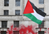 Activists spray paint UK’s Ministry of Defence building red | Israel War on Gaza