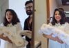 WATCH: Amala Paul and husband Jagat Desai welcome home their newborn baby boy Ilai