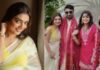 Fahadh Faasil’s wife Nazriya Nazim shines brighter than a sunflower at Meera Nandan’s Haldi ceremony