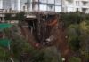 Chilean residents live in fear as homes stand precariously above sinkhole | World News