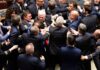 Brawl in Italian parliament leaves MP injured after Five Star and League confrontation | World News