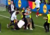 Spain’s Alvaro Morata suffers injury scare after security guard slides into him during celebrations | World News