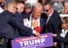 Gunshots reportedly fired at Donald Trump rally – as former president rushed off stage | US News