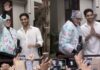 WATCH: Amitabh Bachchan greets fans outside Jalsa as Sunday ritual; grandson Agastya Nanda joins with folded hands