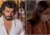 WATCH: Arjun Kapoor helps grieving Malaika Arora reach her car as she exits mother’s house after father’s demise; Kareena Kapoor joins