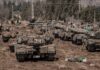 Tanks gather near Israeli-Lebanon border – as defence minister holds talks over ‘expansion’ of IDF activity | World News