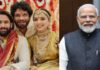 Nagarjuna, Naga Chaitanya, and Sobhita Dhulipala join hands to thank PM Narendra Modi for his tribute to Akkineni Nageswara Rao