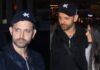 Hrithik Roshan and GF Saba Azad look inseparable at airport as they hold each other close while returning from New Year vacay: WATCH