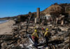 Before and after images show destruction of LA fires