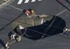 Swimming pool-sized sinkhole swallows truck in Japan, trapping driver | World News