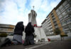 Pope’s supporters gather outside hospital over health concerns