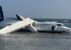 Plane ends up in ocean after emergency landing and all 55 people on board survive | World News