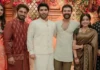 Newlyweds Vijay Deverakonda and Rashmika Mandanna grace Allu Sirish’s bridegroom ceremony, catch up with Allu Arjun; PICS