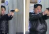 Kim Jong Un and teenage daughter fire guns as North Korea debuts new weapon | World News