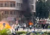 Explosions heard in Syria’s Damascus during French President Macron’s visit | News