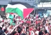 Egypt and Morocco fans celebrate World Cup wins by singing for Palestine | Football