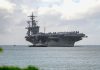 Trump dismisses concerns about conditions on US aircraft carrier